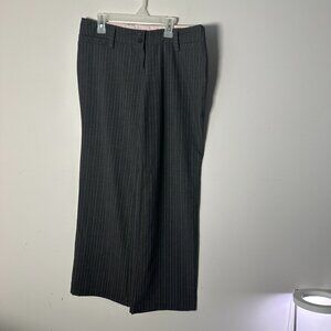 EUC Body Central Womens Slacks Pants Trousers Pinstriped Gray Pink Medium M